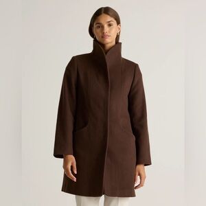 Italian Wool Cocoon Coat.